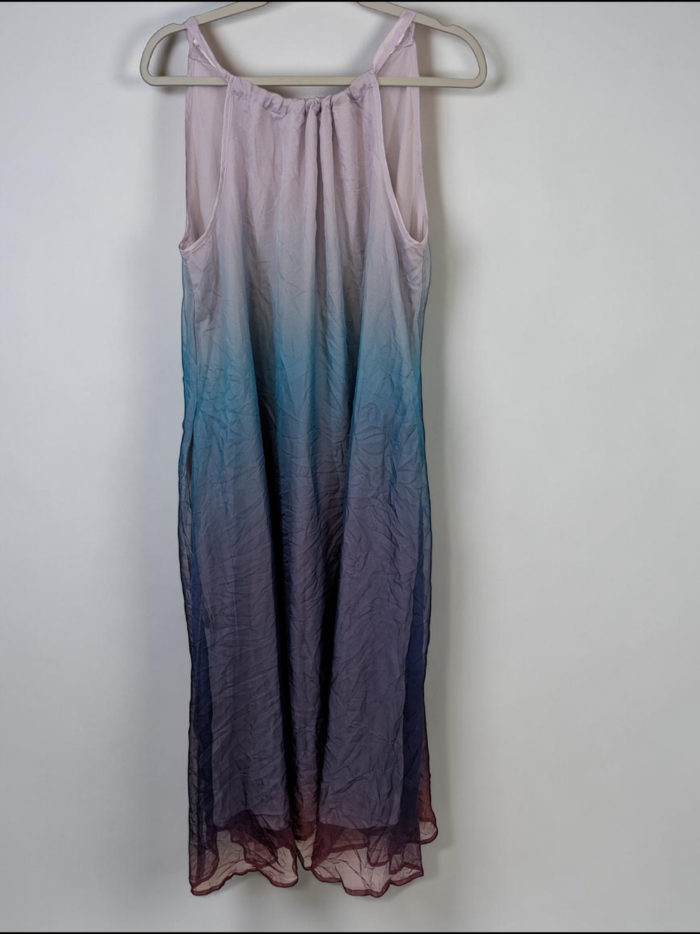 BloomChic Size 10 Lilac to Navy Ombre Midi Dress